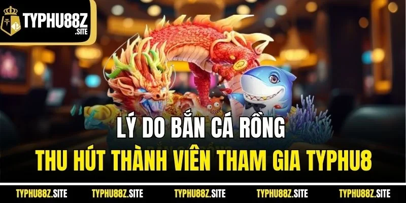 Lý do bắn cá rồng thu hút thành viên tham gia Typhu88