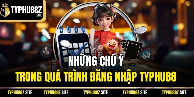 Những chú ý trong quá trình đăng nhập typhu88