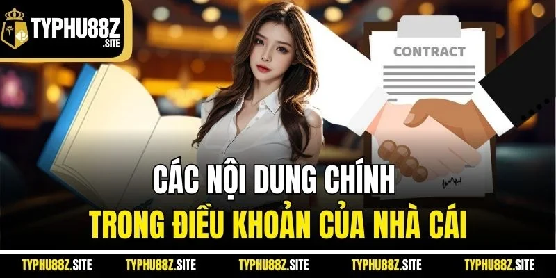 Các nội dung chính trong điều khoản của nhà cái